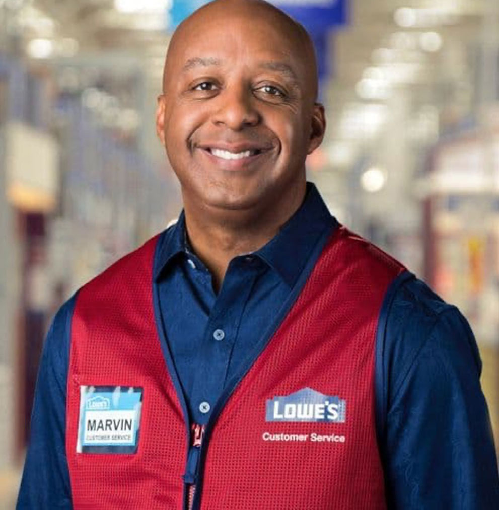 Lowes Employee with the Red Vest