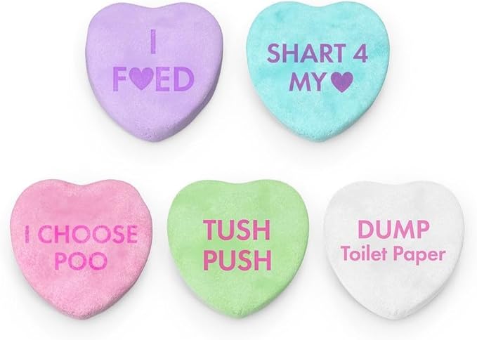 Dude Wipes Candy Hearts