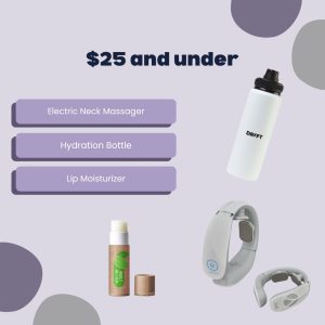 $25 and Under: Lip Balm, Water Bottle and Neck Massager Product
