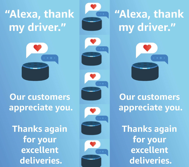 Alexa, Thank My Driver
