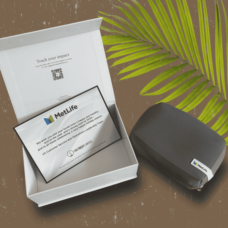 Sustainable employee gifts - MetLife Tech Kit