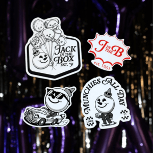 Jack-in-the-Box collector's edition sticker set
