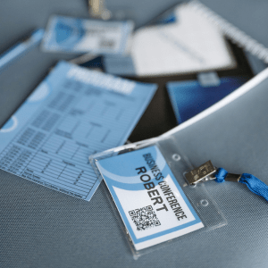 Interactive and dynamic conference badges