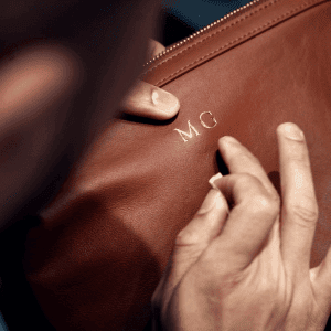 Simple etched branding for executive gifting